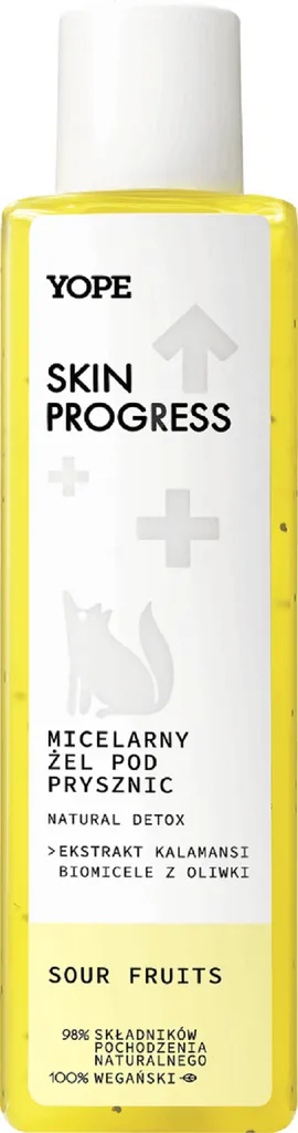 Yope Skin Progress, Micelarny żel pod prysznic `Natural Detox`
