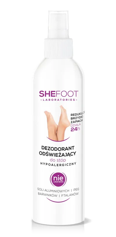 SheFoot Dezodorant odświeżający do stóp hypoalergiczny