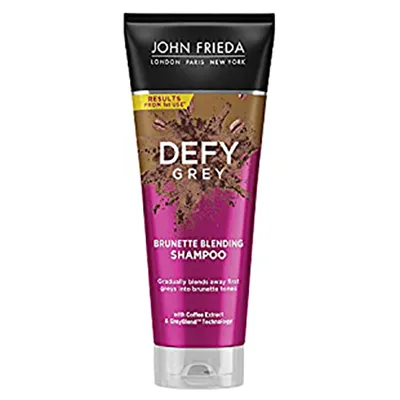 John Frieda Defy Grey, Brunette Blending Shampoo (Szampon do włosów redukujący siwe włosy)