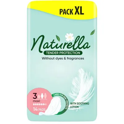 Naturella Tender Protection Maxi, Podpaski higieniczne ze skrzydełkami
