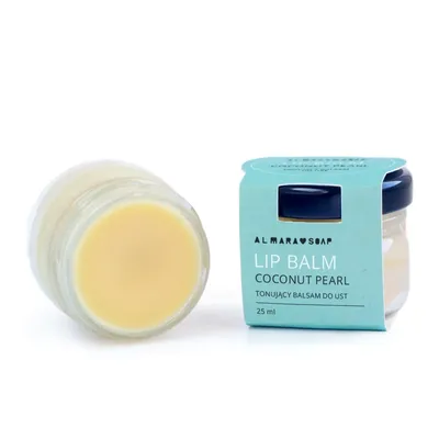 Almara Soap Coconut Pearl Lip Balm (Kokosowy balsam do ust)