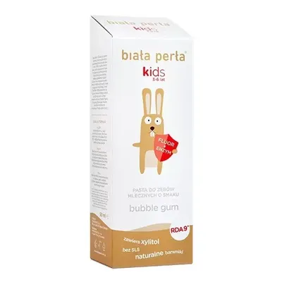 Biała Perła Kids, Pasta do zębów dla dzieci 3-6 lat `Bubble Gum`