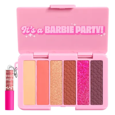 NYX Professional Makeup Barbie Collection, It's a Barbie Party Eyeshadow Palette (Paleta cieni do powiek)