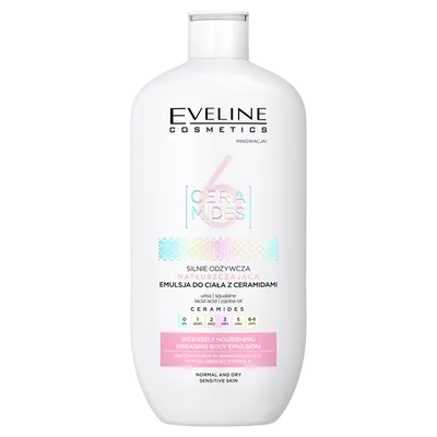 Eveline Cosmetics 6 Ceramides, Silnie odżywcza natłuszczająca emulsja do ciała z ceramidami