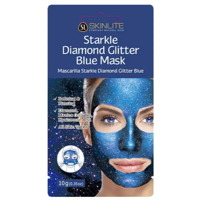 Skinlite Starkle Diamond Glitter Blue Mask (Maseczka diamentowa peel-off)
