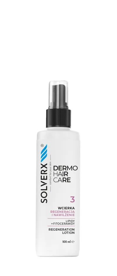 Solverx Dermo Hair Care, Wcierka regenerująco-nawilżająca do skóry głowy
