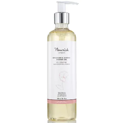 Nourish London Geranium & Jasmine Shower Gel (Oczyszczający żel pod prysznic)