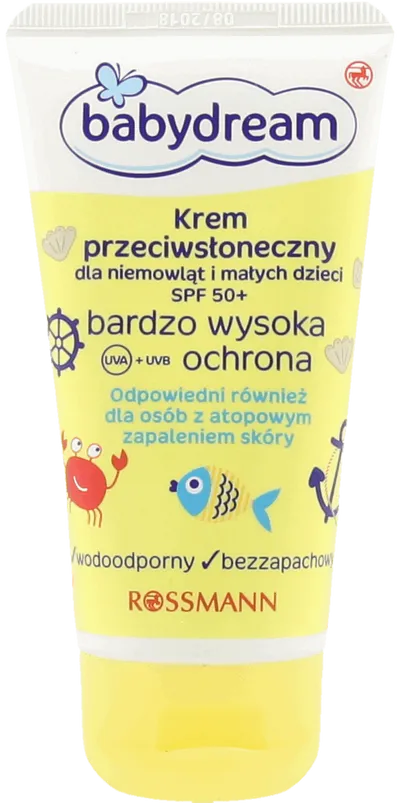Babydream Krem przeciwsłoneczny SPF 50+ (nowa wersja)