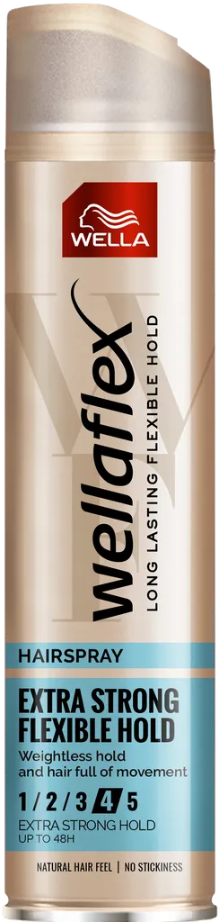 Wella Wellaflex, Extra Strong, Hairspray (Lakier do włosów bardzo mocno utrwalający `Kolekcja klasyczna`)