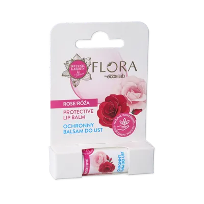 Vis Plantis Flora,  Protective Lip Balm with Rose Scent (Ochronny balsam do ust o różanym zapachu)