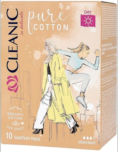 Cleanic Naturals Pure Cotton Day Sanitary Pads (Podpaski `Czysta Bewełna`)