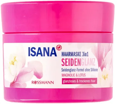 Isana Haarmaske 3in1 Seidenglanz (Maska do włosów 3w1 `Jedwabisty połysk`)
