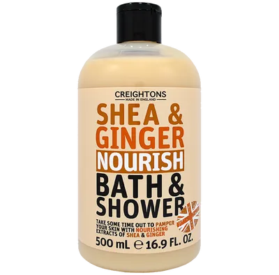 Creightons Shea & Ginger Nourish Body Bath & Shower (Żel do kąpieli i pod prysznic `Shea & Imbir`)