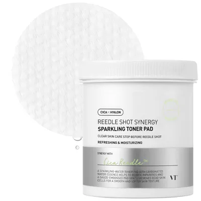 VT Cosmetics Reedle Shoot Synergy, Sparkling Toner Pad (Tonizujące płatki do twarzy)