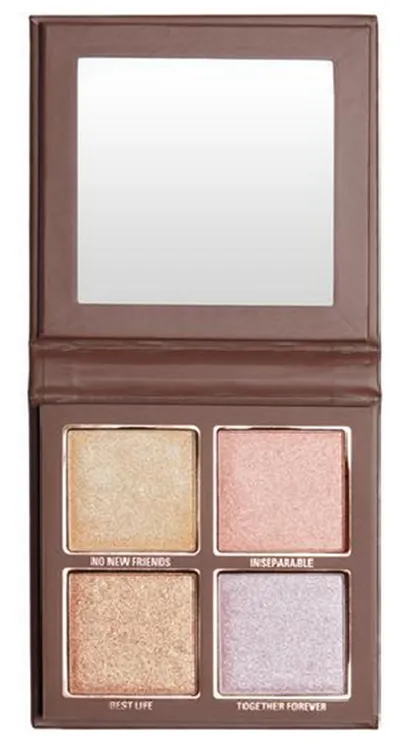Kylie Cosmetics Kylie x Jordyn, Highlighter Quad (Paleta rozświetlaczy)