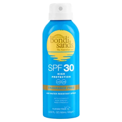 Bondi Sands 4HR Water Resistant Spray SPF30 (Bezzapachowy spray do ciała SPF30)