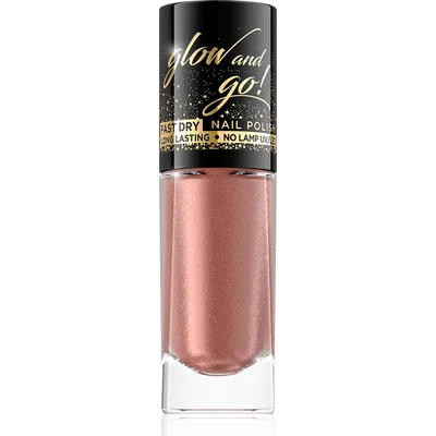 Eveline Cosmetics Glow & Go, Long Lasting Nail Polish Fast Dry (Lakier do paznokci o przedłużonej trwałości)