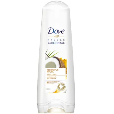 Dove Reparatur Ritual, Spülung mit Kokosduft & Kurkume (Odżywka do włosów zniszczonych)