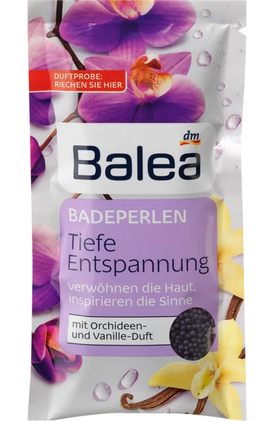 Balea Tiefe Entspannung, Badeperlen (Perełki do kąpieli 'Orchidea i Wanilia')