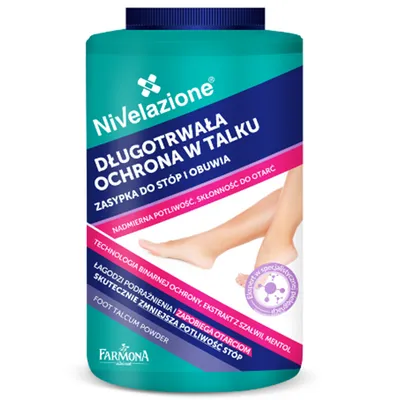 Nivelazione Zasypka do stóp i obuwia `Długotrwała ochrona w talku