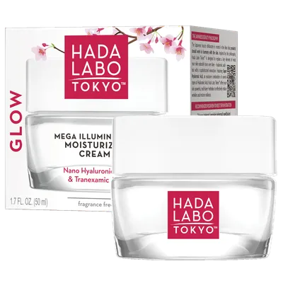 Hada Labo Tokyo Glow, Mega Illuminating Moisturizer Cream (Rozświetlający krem nawilżający)