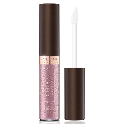 Eveline Cosmetics Choco Glamour, Liquid Eyeshadow (Cienie w płynie o błyszczącym wykończeniu)
