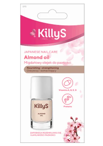 KillyS Japanese Nail Care, Migdałowy olejek do paznokci odżywczo - wzmacniający  `Japoński rytuał`