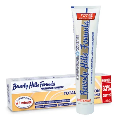 Beverly Hills Formula Total Protection Whitening, Natural White Toothpaste  (Pasta do zębów wybielająca)