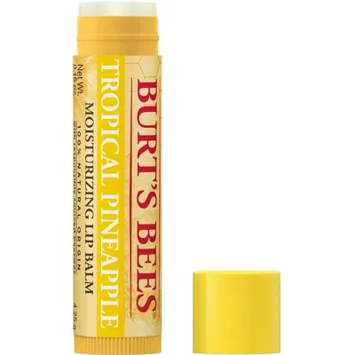 Burt's Bees Tropical Pineapple, Moisturizing Lip Balm (Ananas, Nawilżający balsam do ust)
