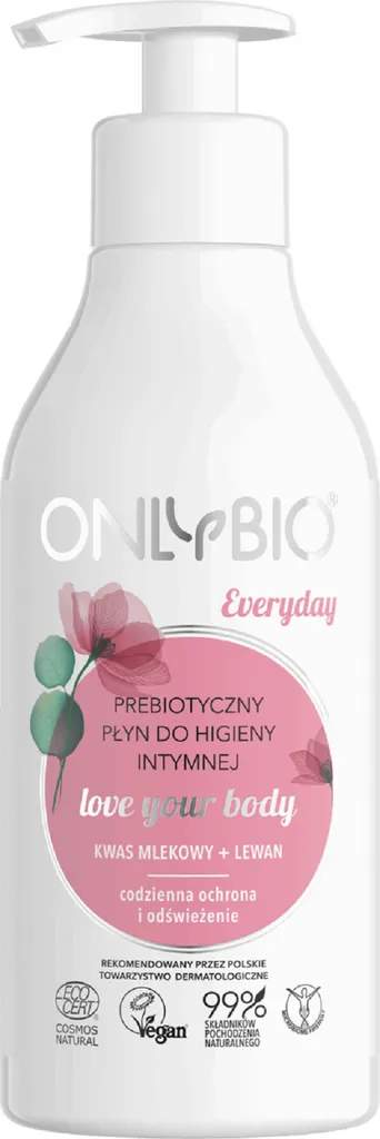 OnlyBio Love Your Body, Prebiotyczny płyn do higieny intymnej `Everyday`