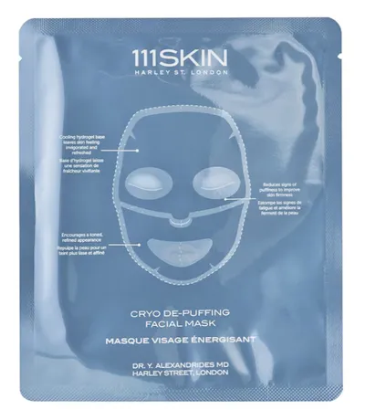 111SKIN Cryo De-Puffing Facial Mask (maseczka do twarzy w płachcie łagodząca oznaki opuchlizny)