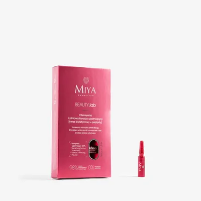 Miya Cosmetics BEAUTY.lab, Intensywna 7-dniowa kuracja ujędrniająca [kwas bursztynowy + peptydy]