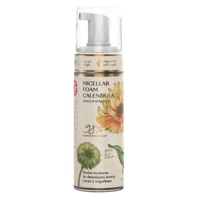 Ingrid Cosmetics Micellar Foam Calendula (Pianka micelarna do demakijażu twarzy i oczu z nagietkiem)