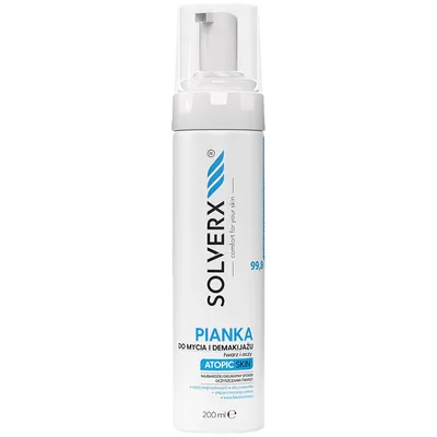 Solverx Atopic Skin, Pianka do mycia i demakijażu