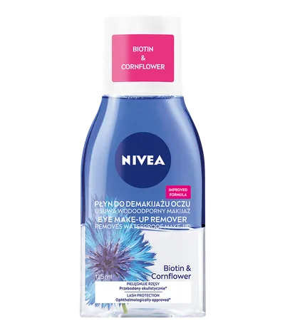 Nivea Eye Make-up Remover Biotin & Cornflower (Dwufazowy płyn do demakijażu oczu z biotyną i ekstraktem z bławatka (nowa wersja))