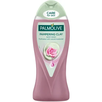 Palmolive Pampering Clay Body Wash (Żel pod prysznic z glinką i olejkiem różanym)