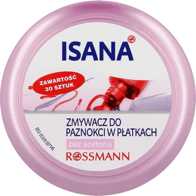 Isana Zmywacz do paznokci w płatkach