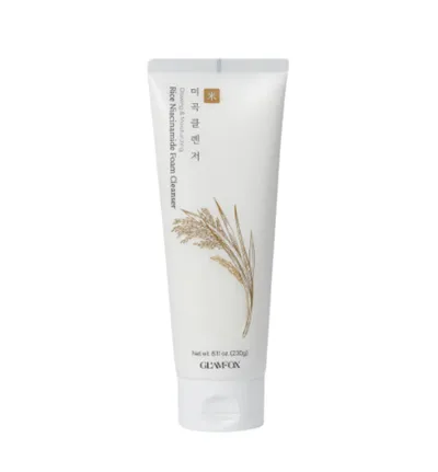 Glamfox Rice Niacinamide Foam Cleanser (Oczyszczająca pianka do twarzy z niacynamidem)