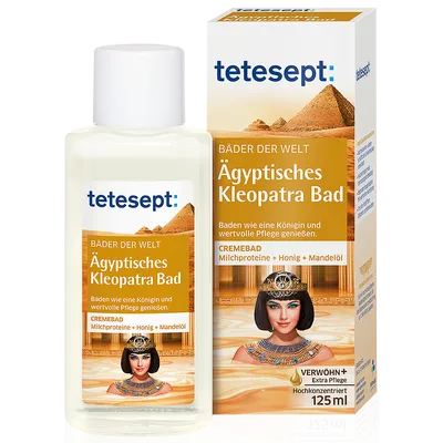 Tetesept Bäder der Welt, Ägyptisches Kleopatra Bad (Esencja do  kąpieli `Kąpiel kleopatry`)