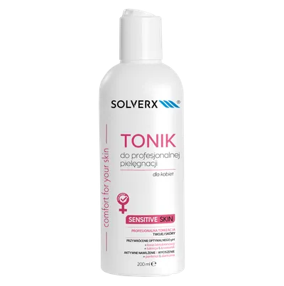 Solverx Sensitive Skin, Delikatny tonik wyrównujący pH skóry