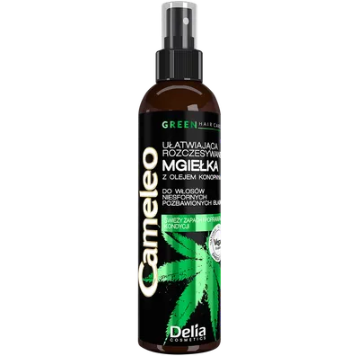 Delia Cameleo Green, Mgiełka do włosów z olejem konopnym w sprayu