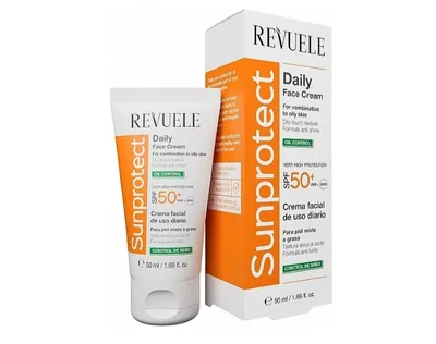 Revuele Sunprotect, Daily Face Cream Oil Control SPF 50+ (Przeciwsłoneczny krem do twarzy)