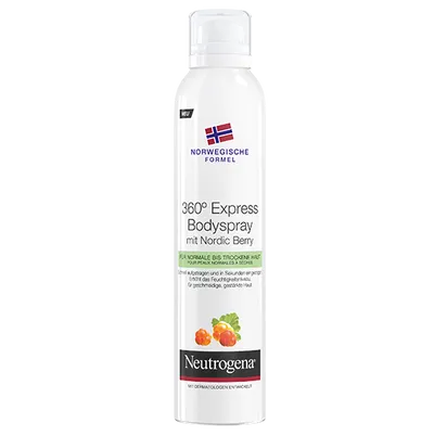 Neutrogena 360° Express Bodyspray with Nordic Berry (Ekspresowy spray do ciała z maliną nordycką)