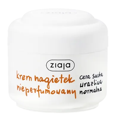 Ziaja Nagietek, Krem nieperfumowany do cery suchej, wrażliwej i normalnej (nowa wersja)