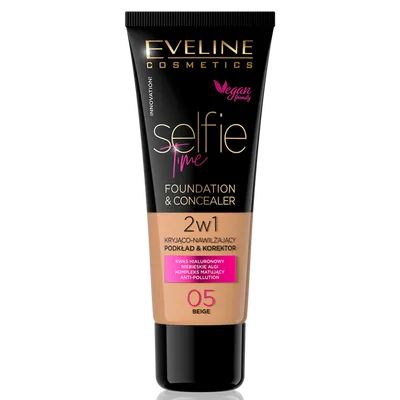 Eveline Cosmetics Selfie-Time Foundation & Concealer (Kryjąco-nawilżający podkład-korektor 2 w 1)