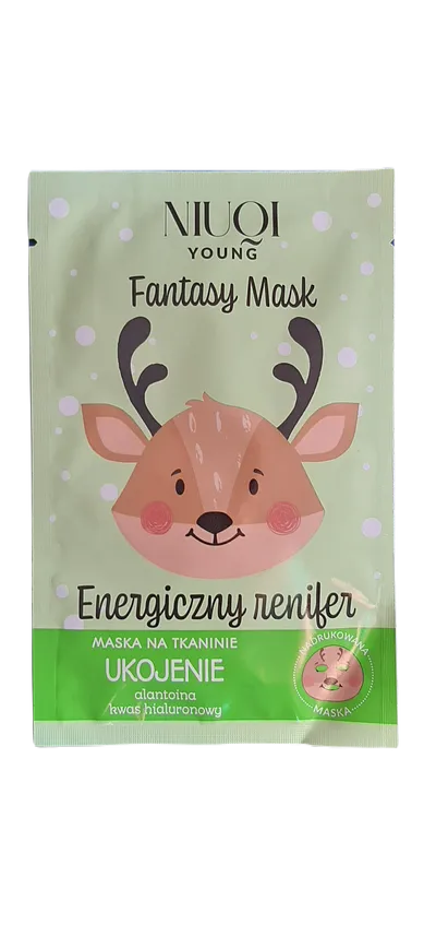 Niuqi Fantasy Mask, Maska na tkaninie ukojenie `Energiczny Renifer`