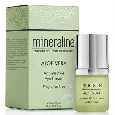 Mineraline Aloe Vera Anti-Wrinkle Eye Cream (Przeciwzmarszczkowy krem pod oczy z aloesem)