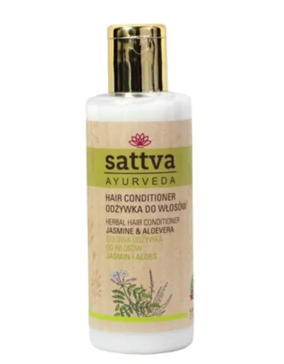 Sattva Ayurveda Herbal Hair Conditioner Jasmine & Aloe Vera (Odżywka ziołowa do włosów `Jaśmin i aloes`)