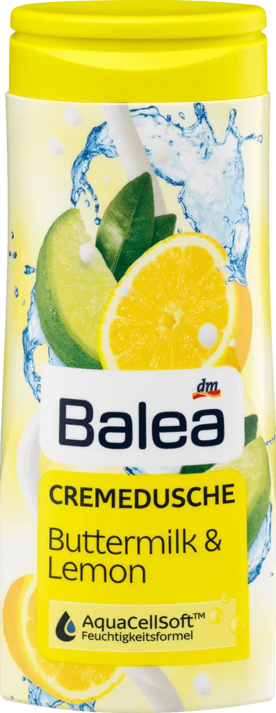 Balea Cremedusche Buttermilk & Lemon (Żel pod prysznic `Maślanka & cytryna`)