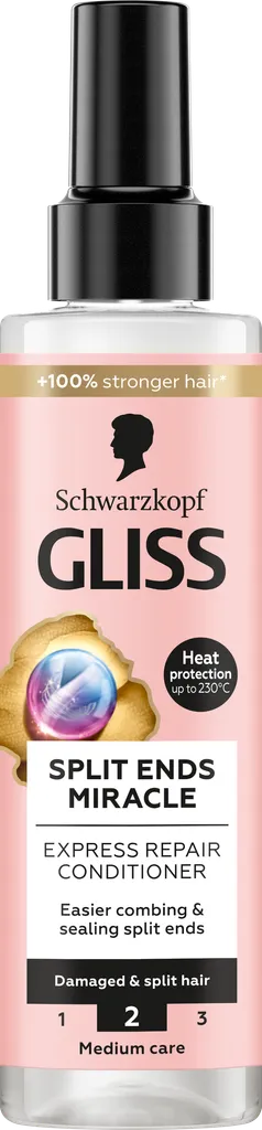 Schwarzkopf Gliss Split Ends Miracle, Express Repair Conditioner (Ekspresowa odżywka spajająca do zniszczonych włosów i rozdwojonych końcówek)